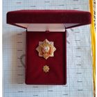 Комплект нагрудный знак и фрачник в бархатной коробке подразделений БЭП (БХСС) МВД РБ