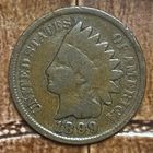 Монета 1 цент 1899 год. США.