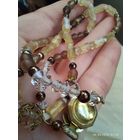 Сатиновые бусы с морозным стеклом детские