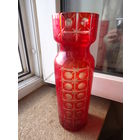 Ваза СССР. Неман . Красное стекло