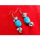 Серьги натуральные камни