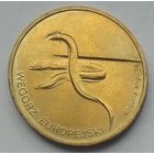 Польша 2 злотых 2003 г. Угорь