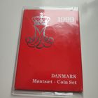 Коллекционный набор монет Дании 1999 года.