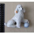 Все лоты с рубля.Статуэтка Пудель,Дулево,СССР