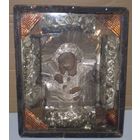 Икона Утоли мои печали в окладе. Богородица. Высота 34,5 см, ширина 28,5 см. Дешево.