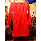 Платье женское демисезонное красное на молнии