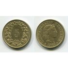 Швейцария. 5 раппенов (1985, XF)