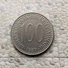100 динаров 1987 года Югославия. Социалистическая Югославия.