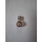 Елочная мини игрушка Шар с цветком из армянского набора Малютка