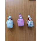 Елочные игрушки  Девочки в пальто - СССР