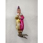 Ёлочная игрушка клоун с дудочкой