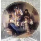 Декоративная тарелка LILIEN PORZELLAN Австрия Братья 20 см С коробкой и сертификатом. 1993 год.