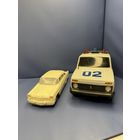 Старт с 1 рубля ! Машинка патруль СССР 1:16 Нива Милиция Харьковский завод Электроприбор 1988-1992 инерционный механизм+ Автомобиль Чайка СССР Карболит !