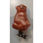 Елочная игрушка на прищепке. Медведь. Мишка.