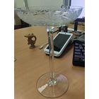 Конфетница креманка на высокой ножке с геометрическим декором, СССР, 1970-1990