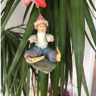 Старинная Елочная ватная игрушка Гном Алладин