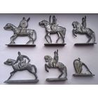 РЕДКИЕ Оловянные солдатики.6 штук