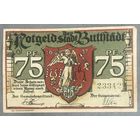 Нотгельд 75 пфеннигов 1921 год. Буттштедт,. Веймарская республика