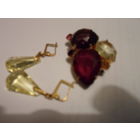 Комплект - брошь и серьги. Чехия