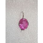 Серьга серебро СССР,  проба со звездой, камень. Длина серьги 2 см, камня 1,2 см. Одна штука