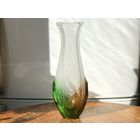 Ваза Чехия цветное стекло винтаж 31см редкая