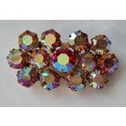 Брошь с сияющими кристаллами. Клеймо. 70-е, СССР