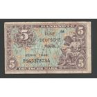 Германия ФРГ 5 марок 1948 года. Тип Р-4a. Состояние VF+