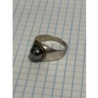 С 1 РУБЛЯ! КОЛЬЦО КАМЕНЬ ГЕМАТИТ СЕРЕБРО 925 ПРОБА