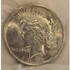 1 доллар 1922 мирный США лучистый крупное серебро