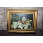 Картина маслом на грунтованном картоне, 1988 год, размер с рамой 34.5*27.5 см.