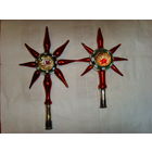 Елочная верхушка . Макушка ГДР редкая . 2 штуки . Большая и малая