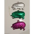 Ёлочные игрушки Ёжики пластик