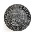 Польша, 3 гроша/ трояк 1593 (м.д. Мальборк)/ 3 Grossus (Mint: Malbork), POLONI 93, состояние ХF, Жигимонт III/ Sigismund III