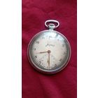 Редкие карманные часы. Молния. 50 гг. Тонкие. Рабочие.