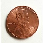 США 1 цент 2017 г. P