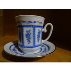 Кофейная пара "Голубые цветы" , ЛФЗ