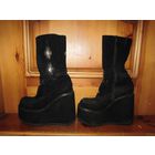 Сапоги на высокой платформе, р.39 Натур. замш/мех. Зима.