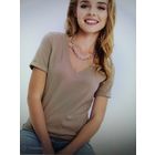 НОВАЯ женская футболка с V-образным, р.56-58 ,См. замеры в описании