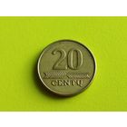 Литва. 20 центов 2008.