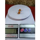 С рубля без мц. серьги "шарики". длина 2см.