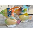 Набор Винтажных рыб из камня (Оникс)  Hand made