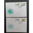 Польша 1986 Три КПД с полной серией марок "Достижения польских спортсменов на разных чемпионатах мира 1985 года" (спецгашение) Mi.3042-3047 каталог 4.00 евро