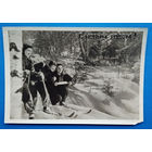 С Новым годом. Фотооткрытка. 1955 г. Подписана
