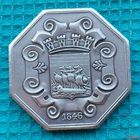 Франция 1 франк 1846 года. Мельхиор! Париж. Городской нотгельд. Корабль. Предложи свою цену или обмен!