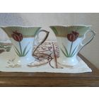 Чашки коллекционные "тюльпан" 2 шт., Япония, позолота