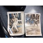 Старинная старая фотография 2 шт. Клецк 25 серпня 1932 г. харцеры скауты Клецкой гимназии  Межвоенная Польша