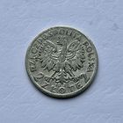 Монета СЕРЕБРО Польша 2 злотых 1932 год Ядвига