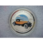 2 доллара 2006. Острова Кука. 1930 Packard 734 Boattail. Автомобиль ретро. Королева Елизавета II. Серебро 999 пробы. Вес 31,5 (1 унция).