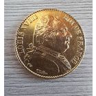 Франция 20 франков Людовик XVIII 1814 г. (золото)