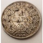 1 марка 1908 год., Германская империя,   А (Берлин) НЕПЛОХАЯ!!!